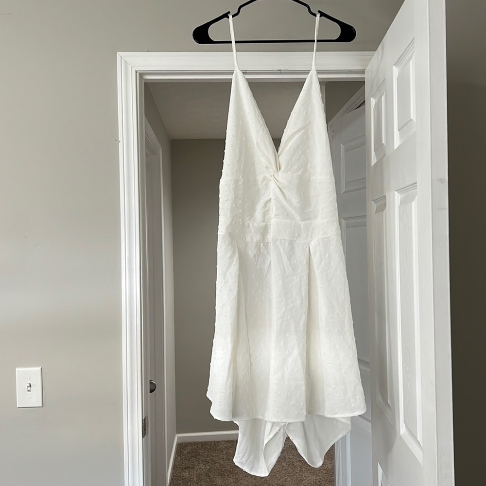 White jumpsuit (shorts)